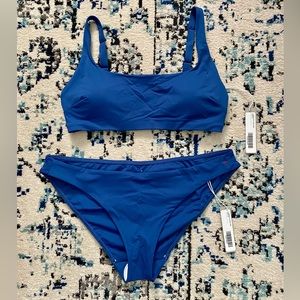 Everlane The Square-Neck Bikini Top S Small & The Bikini Bottom Medium Swimsuit